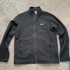 Black zip up Patagonia fleece